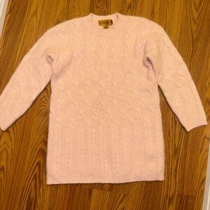 Classiques Entier Soft Pink Wool Blend Knit Sweater